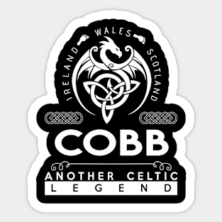 Cobb Name T Shirt - Another Celtic Legend Cobb Dragon Gift Item Sticker